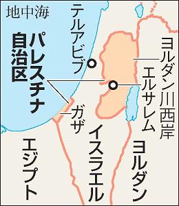 イスラエル周辺の地図