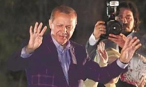 トルコのエルドアン大統領の写真