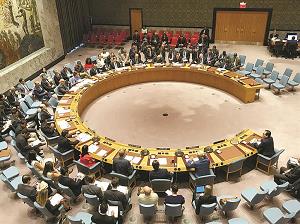 国連安全保障理事会の制裁決議の写真