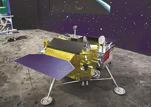 「嫦娥4号」の模型の写真