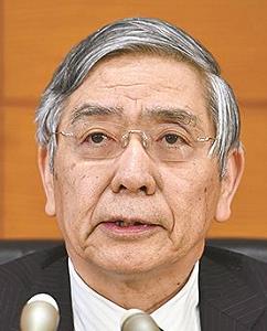 日本銀行の黒田東彦総裁の写真