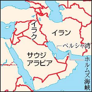 イランを位置を示した地図