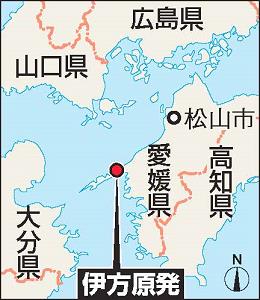 愛媛県伊方町の地図