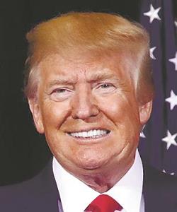 トランプ大統領の写真
