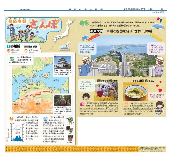 朝日小学生新聞の紙面